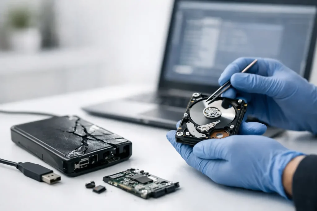 Recupero dati hard disk esterno danneggiato