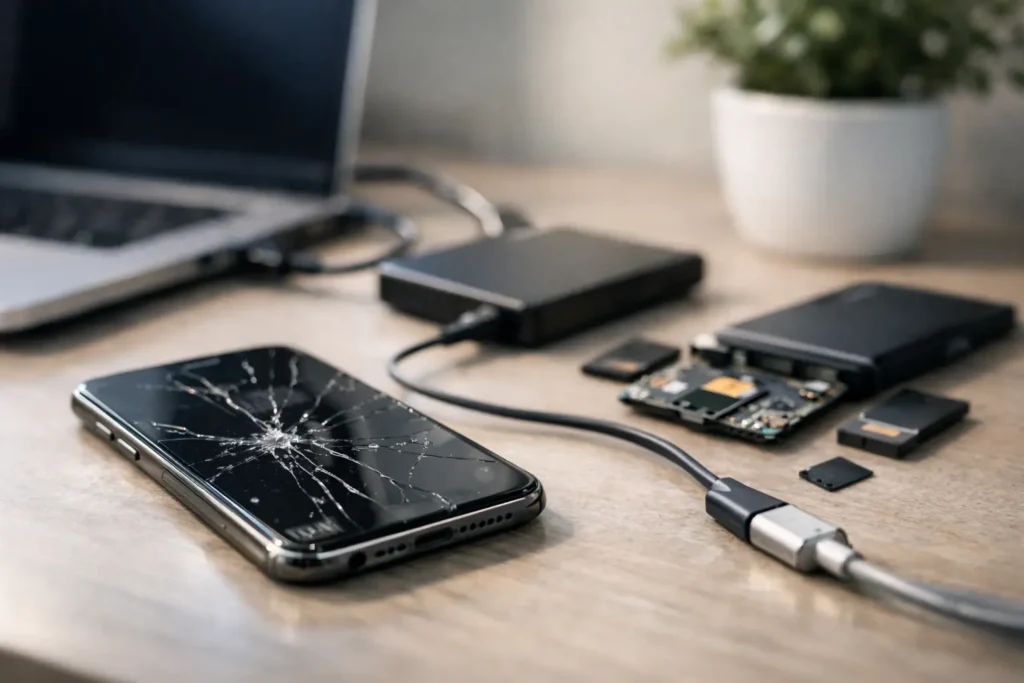Recupero dati telefono rotto: cosa fare
