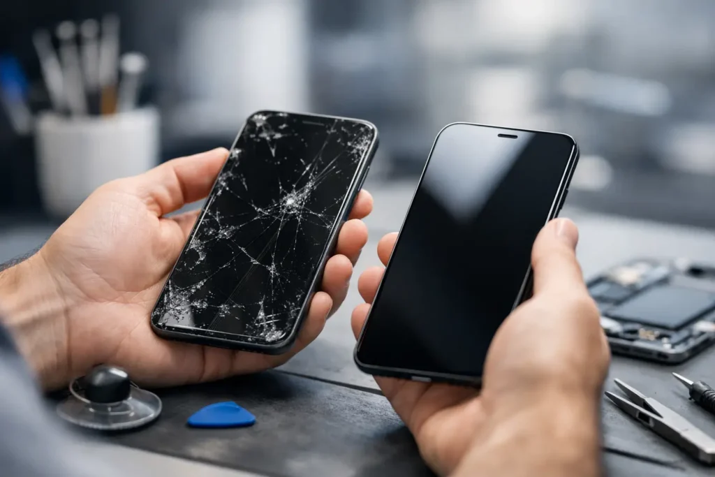 Sostituzione schermo smartphone a Siniscola